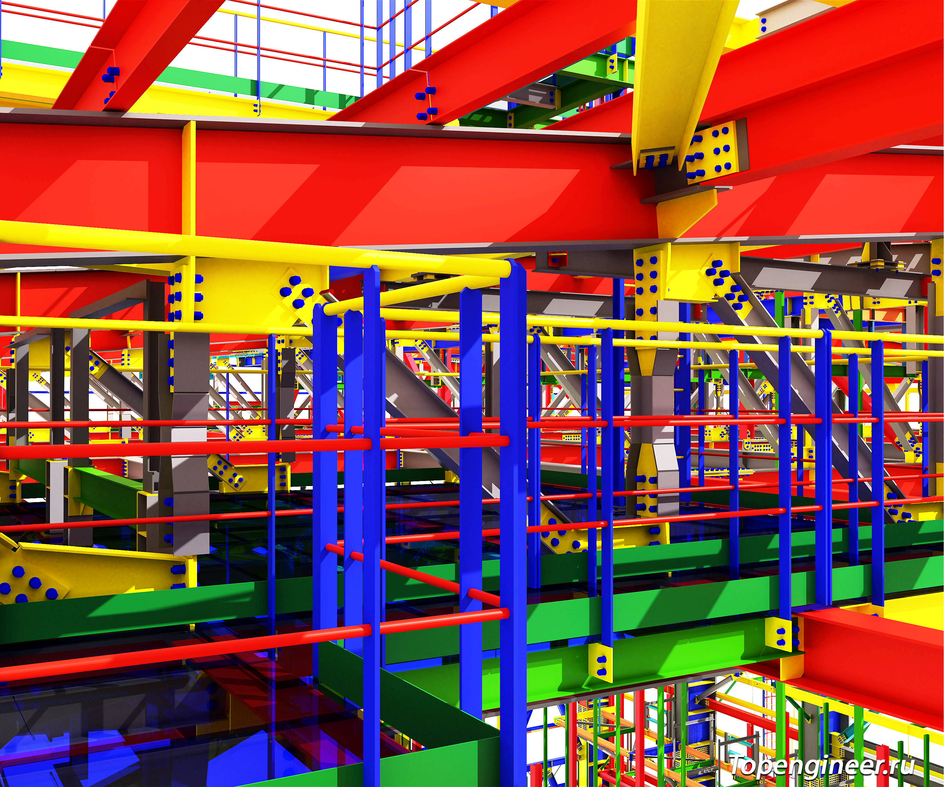 BIM проектирование - разработка КМ, КЖ, КМД,  КМ, КЖ - Генеральное проектирование в BIM