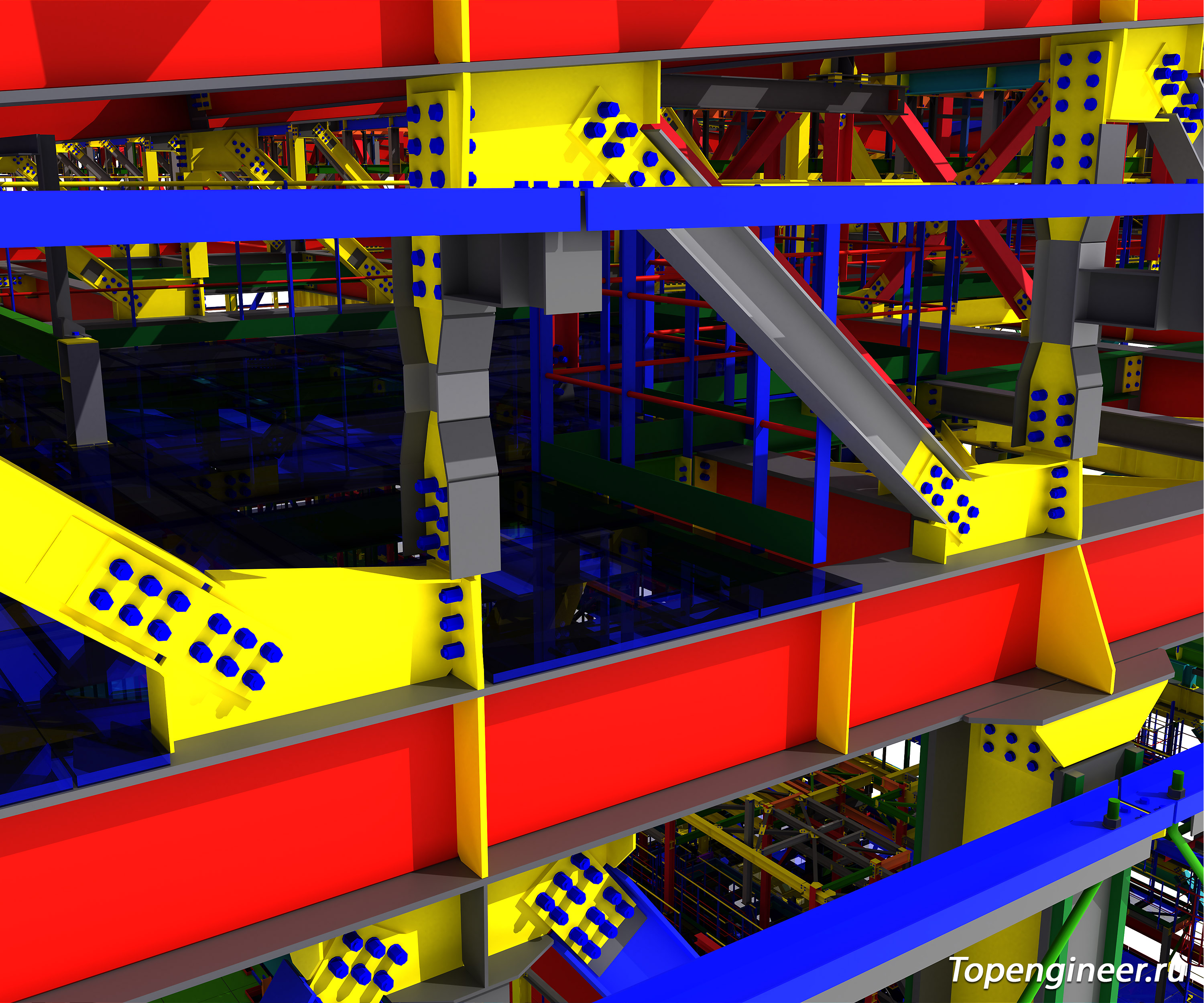 BIM проектирование - разработка КМ, КЖ, КМД,  КМ, КЖ - Генеральное проектирование в BIM