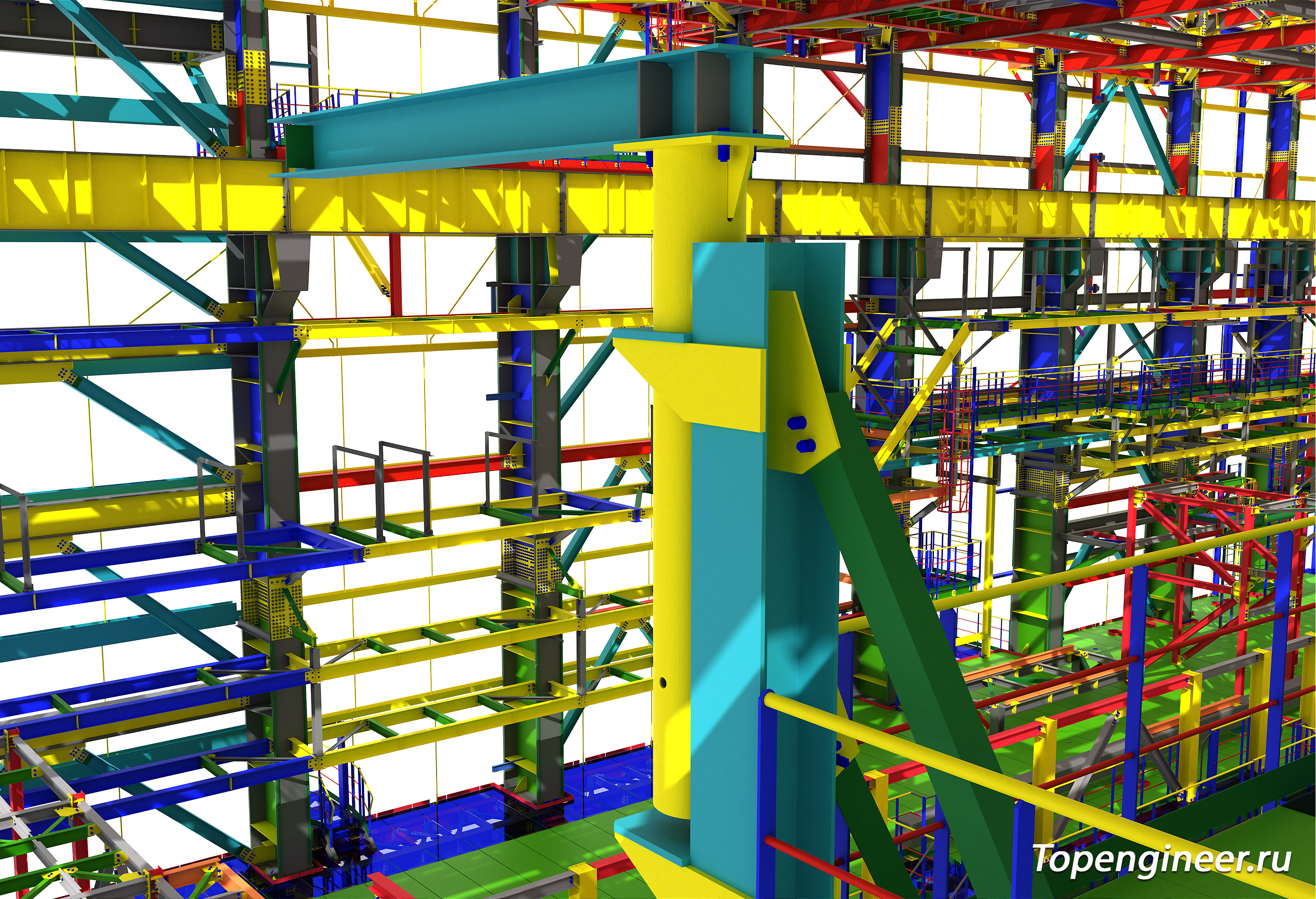 BIM проектирование - разработка КМ, КЖ, КМД,  КМ, КЖ - Генеральное проектирование в BIM