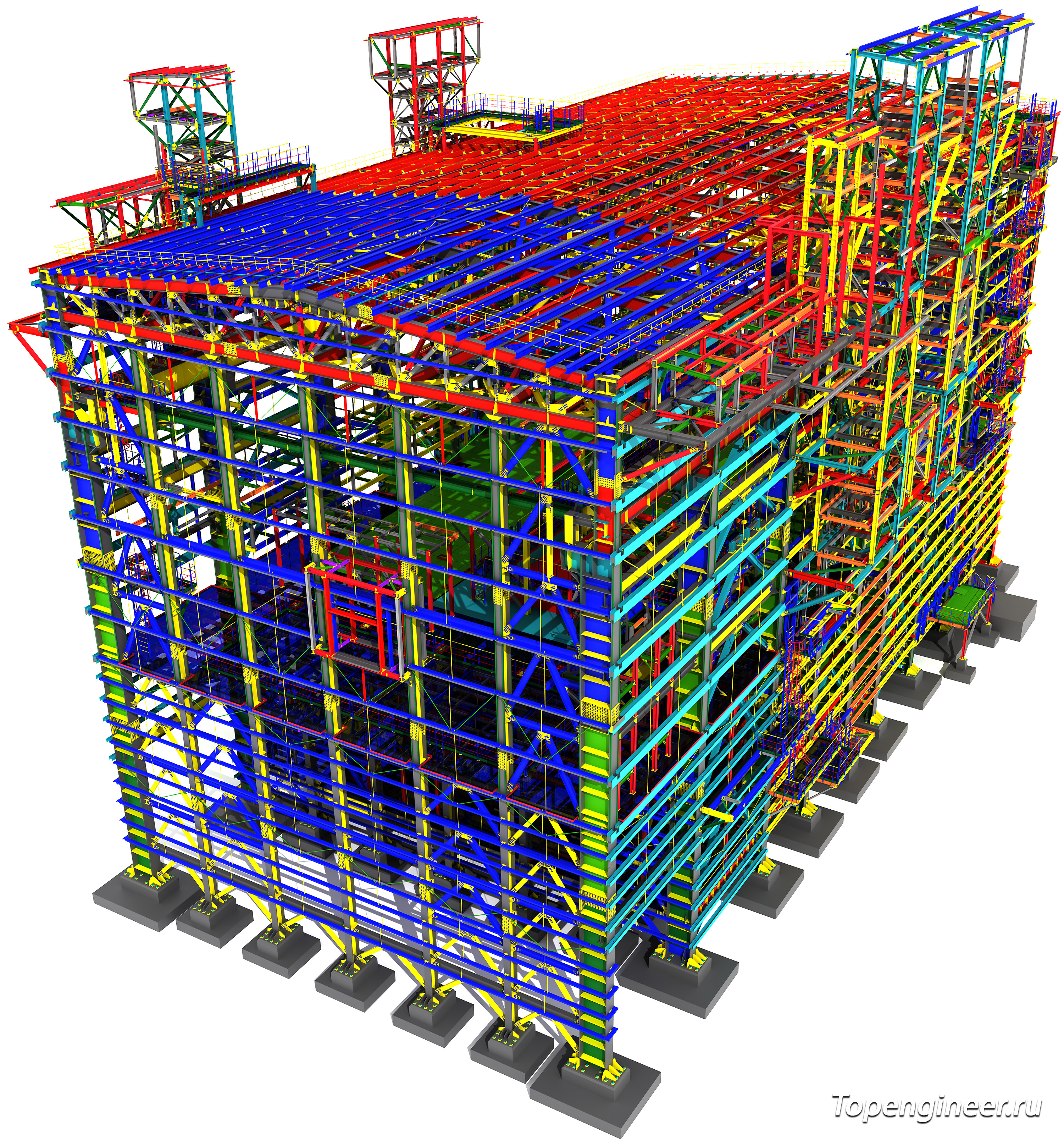 BIM проектирование - разработка КМ, КЖ, КМД,  КМ, КЖ - Генеральное проектирование в BIM