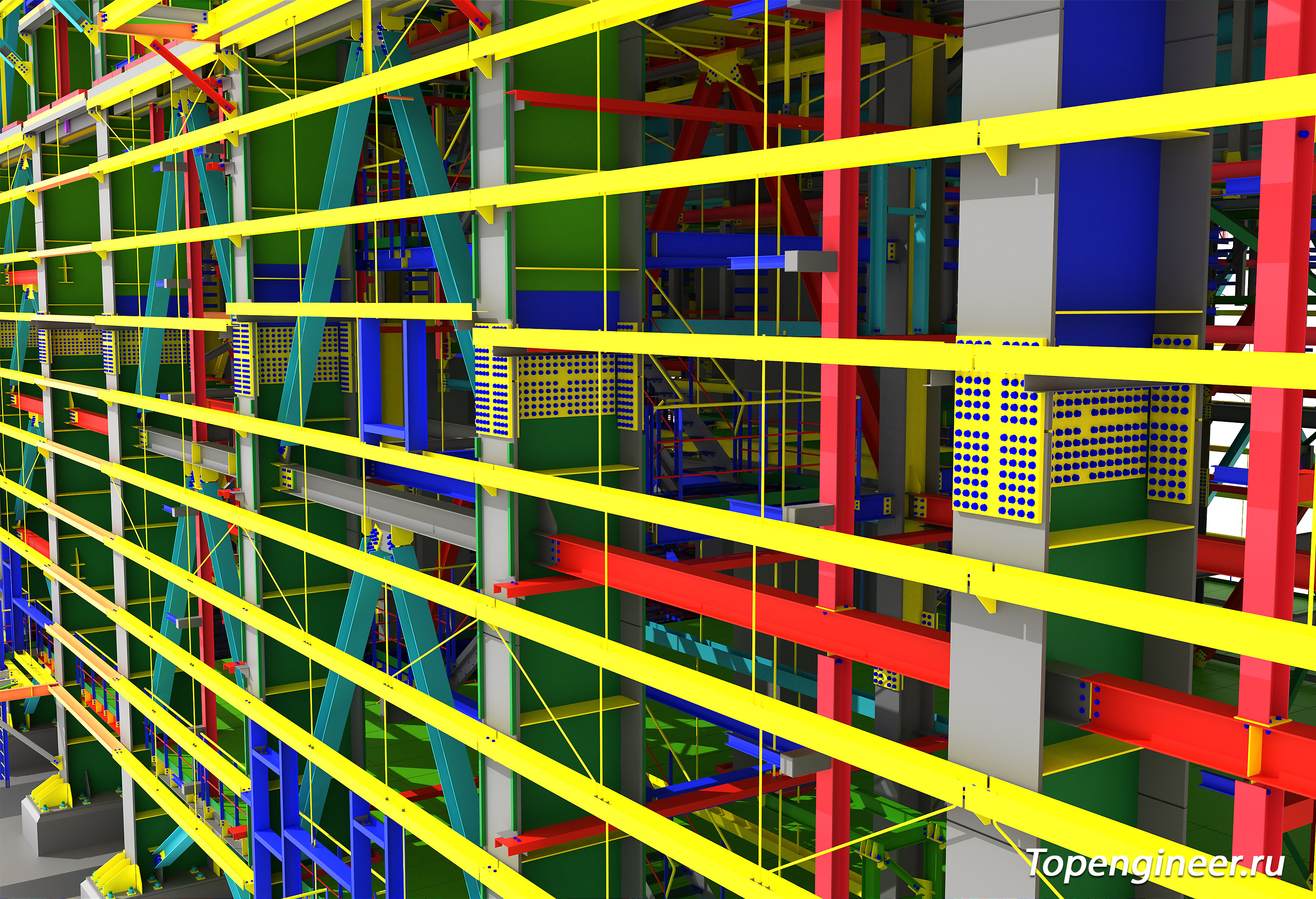 BIM проектирование - разработка КМ, КЖ, КМД,  КМ, КЖ - Генеральное проектирование в BIM
