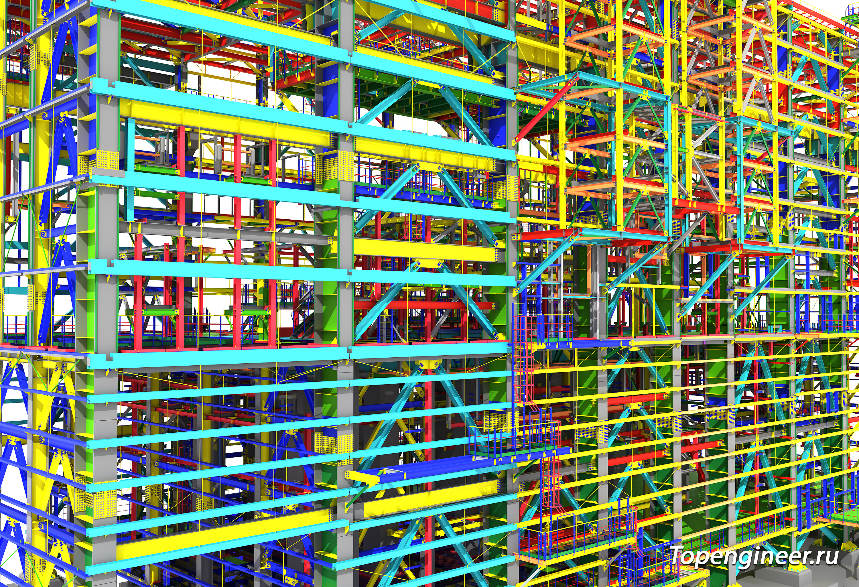 BIM проектирование - разработка КМ, КЖ, КМД,  КМ, КЖ - Генеральное проектирование в BIM