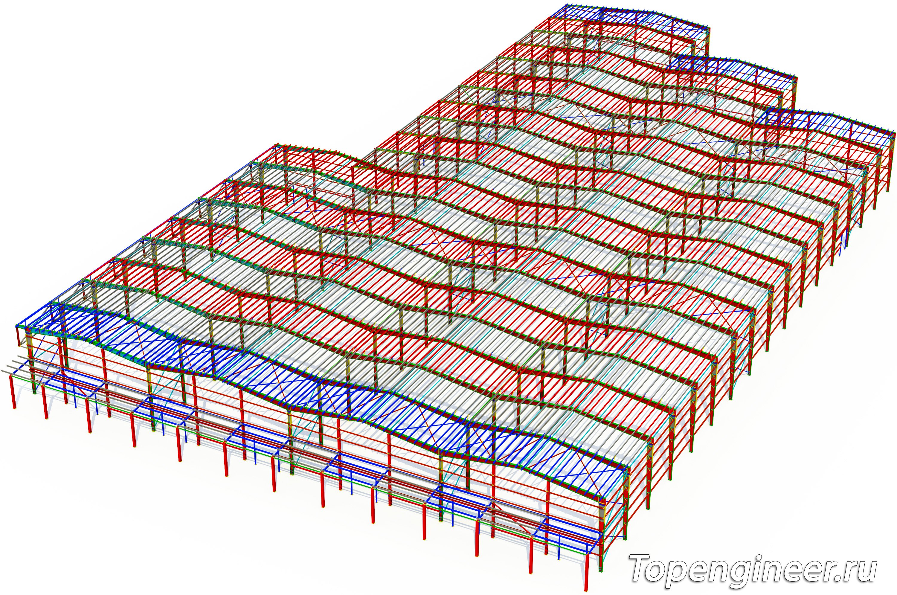 Конструкции из сварной балки КМ и КМД - разработка КМД, КМ, КЖ. Tekla Structures - BIM 