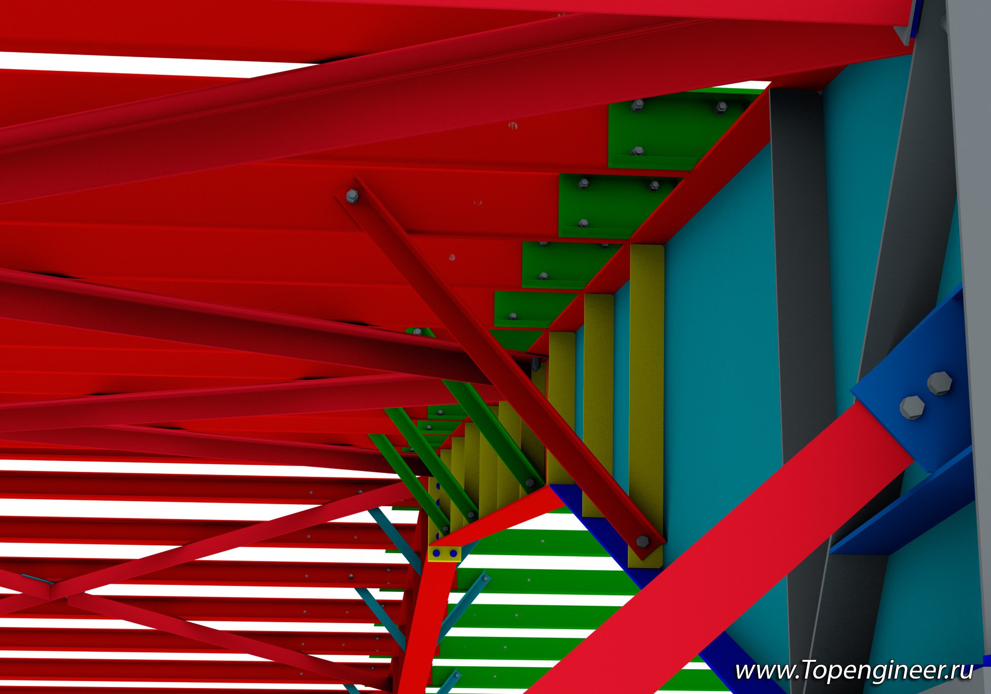 Проект с подкрановой балкой - разработка КМД,  КМ, КЖ