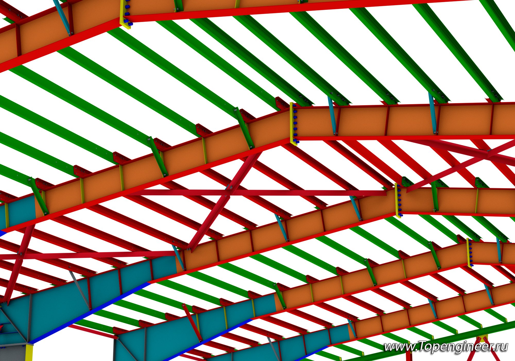 Проект с подкрановой балкой - разработка КМД,  КМ, КЖ