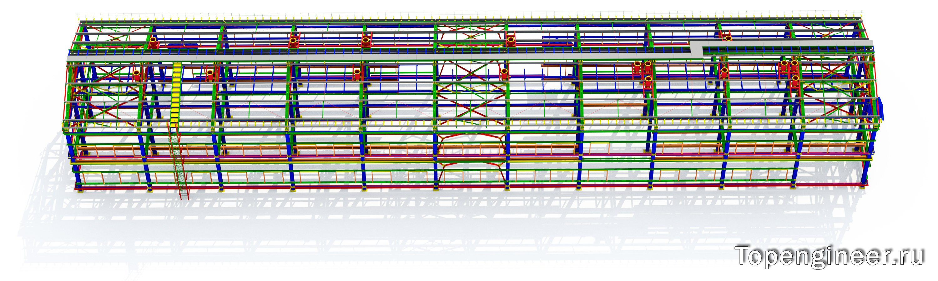 Проектирование двухэтажных зданий - разработка КМД,  КМ, КЖ