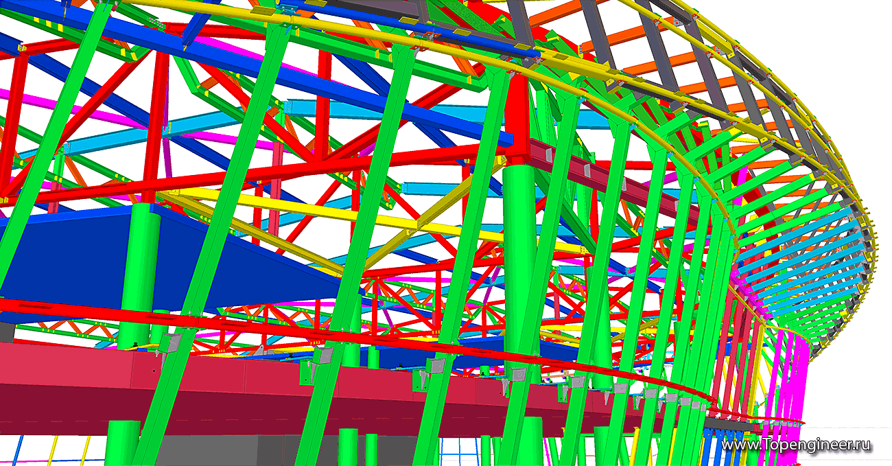 Проектирование фасадов сложной формы - Разработка КМД