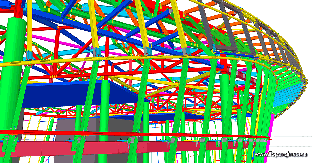 Проектирование фасадов сложной формы - Разработка КМД