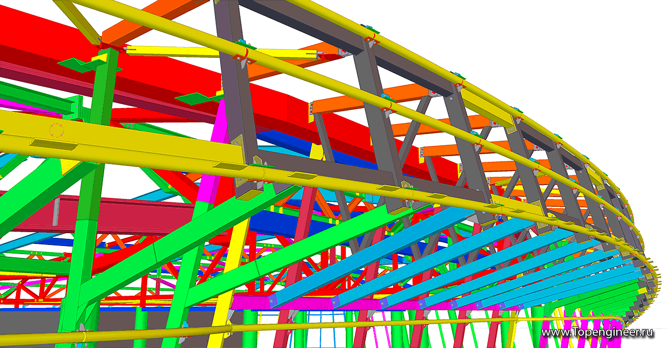 Проектирование фасадов сложной формы - Разработка КМД