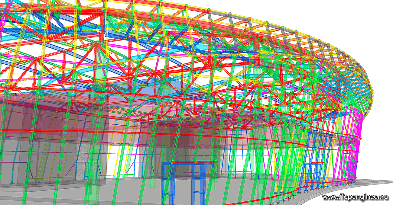 Проектирование фасадов сложной формы - Разработка КМД