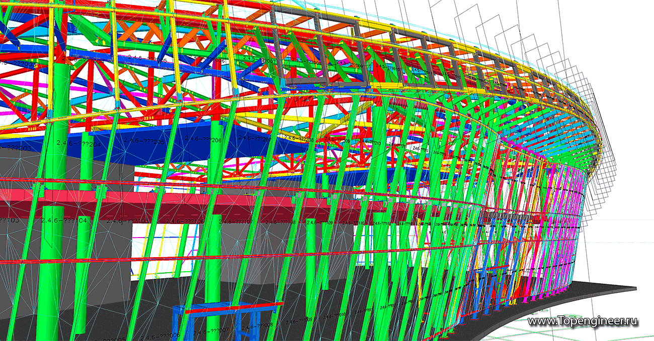 Проектирование фасадов сложной формы - Разработка КМД