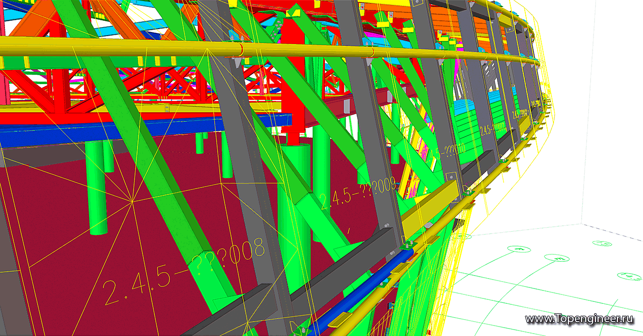 Проектирование фасадов сложной формы - Разработка КМД