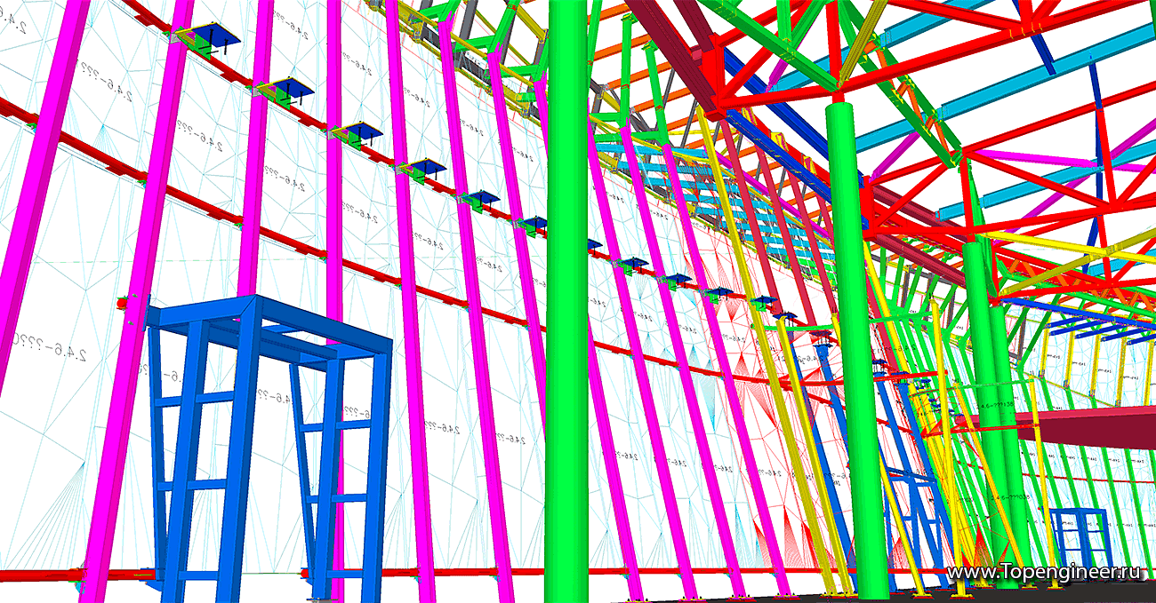 Проектирование фасадов сложной формы - Разработка КМД
