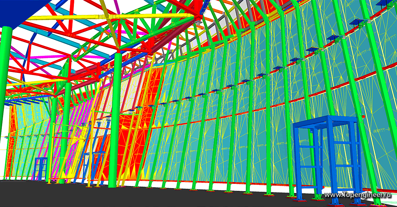 Проектирование фасадов сложной формы - Разработка КМД