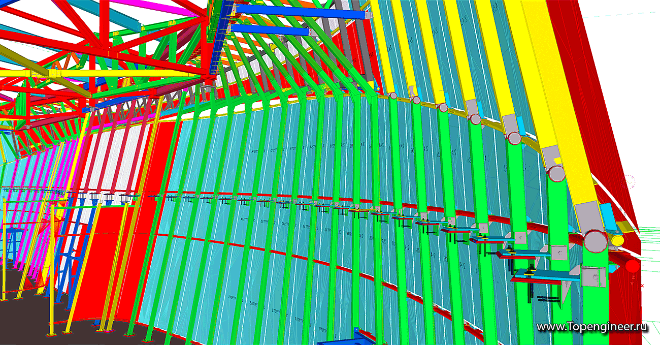 Проектирование фасадов сложной формы - Разработка КМД