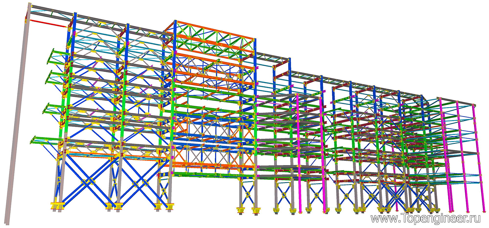 Проектирование металлических конструкций эстакад - Разработка КМД