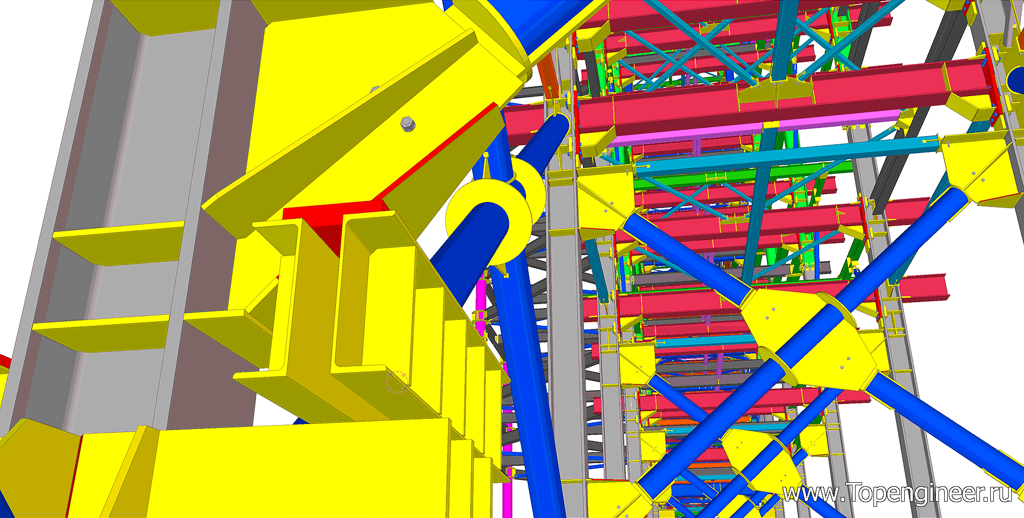 Проектирование металлических конструкций эстакад - Разработка КМД