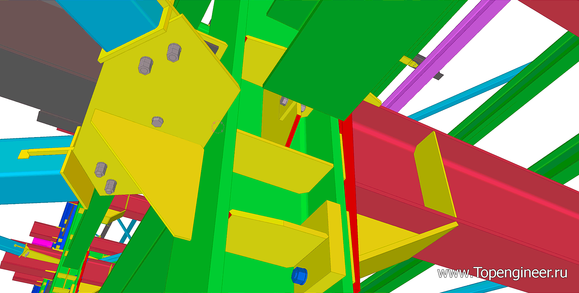 Проектирование металлических конструкций эстакад - Разработка КМД