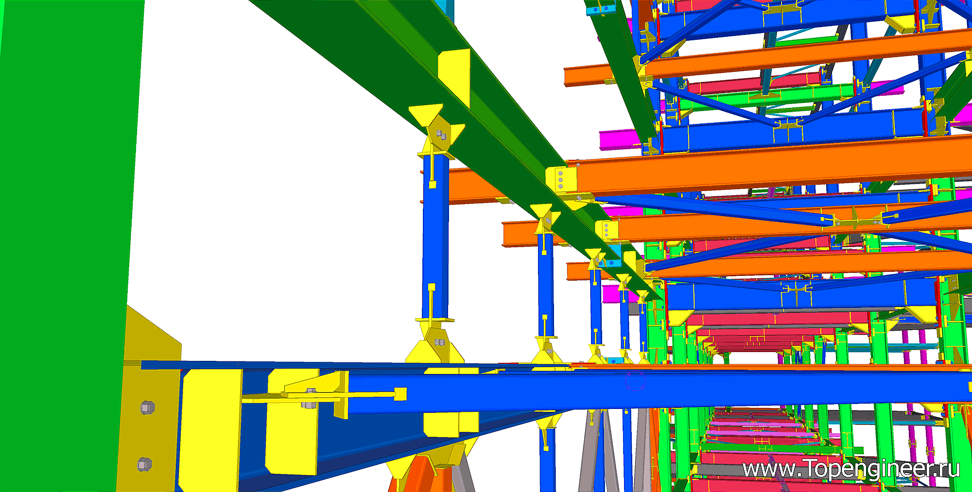 Проектирование металлических конструкций эстакад - Разработка КМД