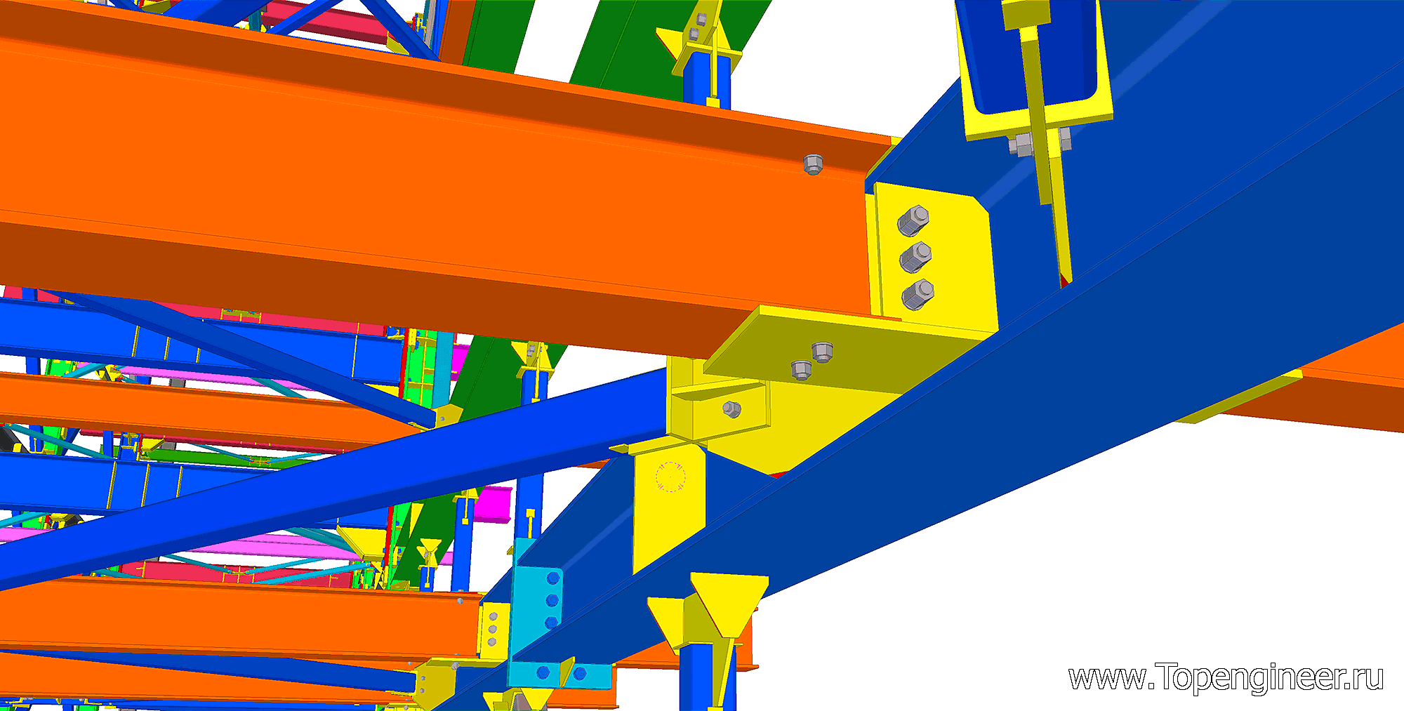 Проектирование металлических конструкций эстакад - Разработка КМД