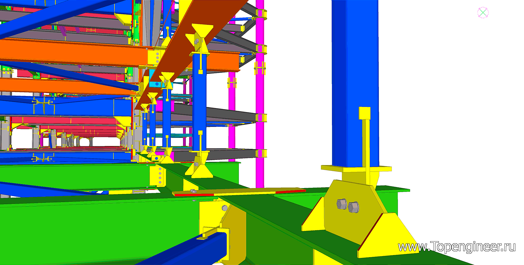 Проектирование металлических конструкций эстакад - Разработка КМД