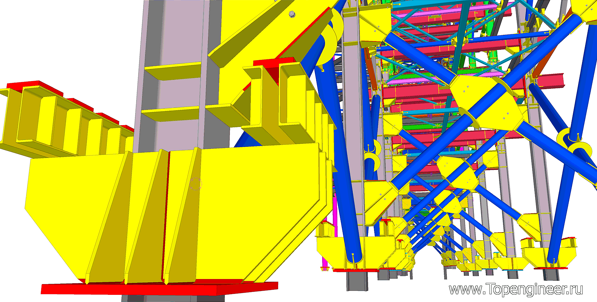 Проектирование металлических конструкций эстакад - Разработка КМД