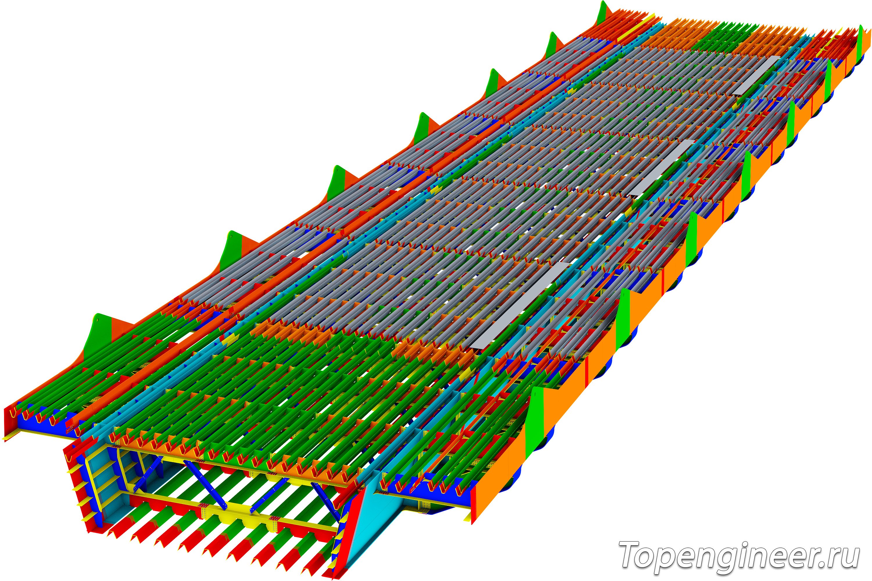 Проектирование пролетных строений КМ и КМД - разработка КМД, КМ, КЖ. Tekla Structures - BIM 