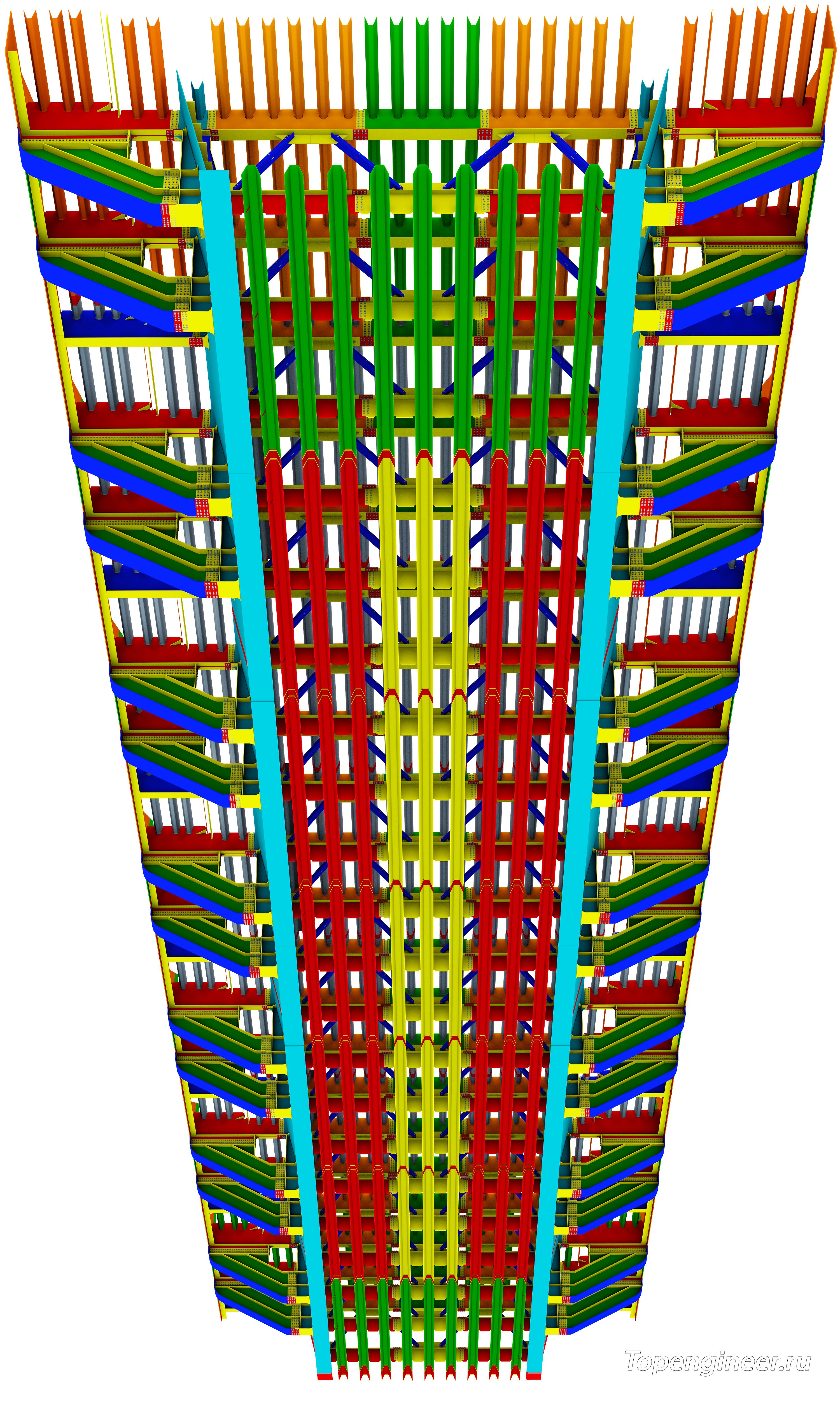 Проектирование пролетных строений КМ и КМД - разработка КМД, КМ, КЖ. Tekla Structures - BIM 