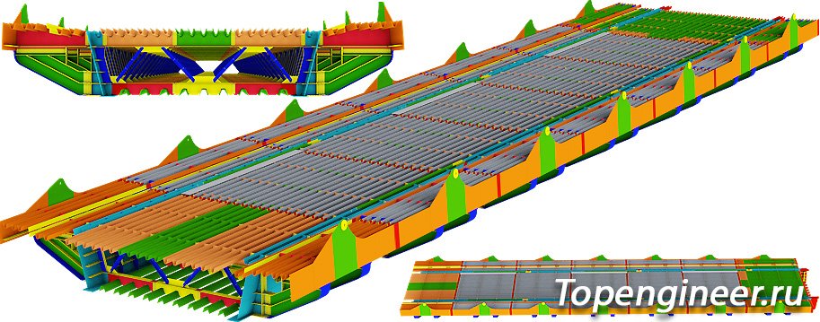Проектирование пролетных строений КМ и КМД - разработка КМД, КМ, КЖ. Tekla Structures - BIM