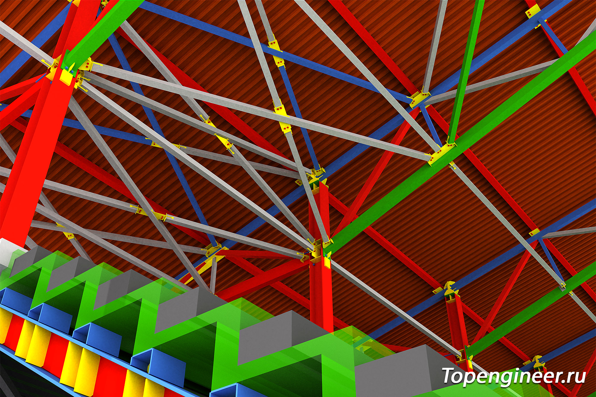 Проектирование трибун - разработка КМ, КЖ, КМД,  КМ, КЖ