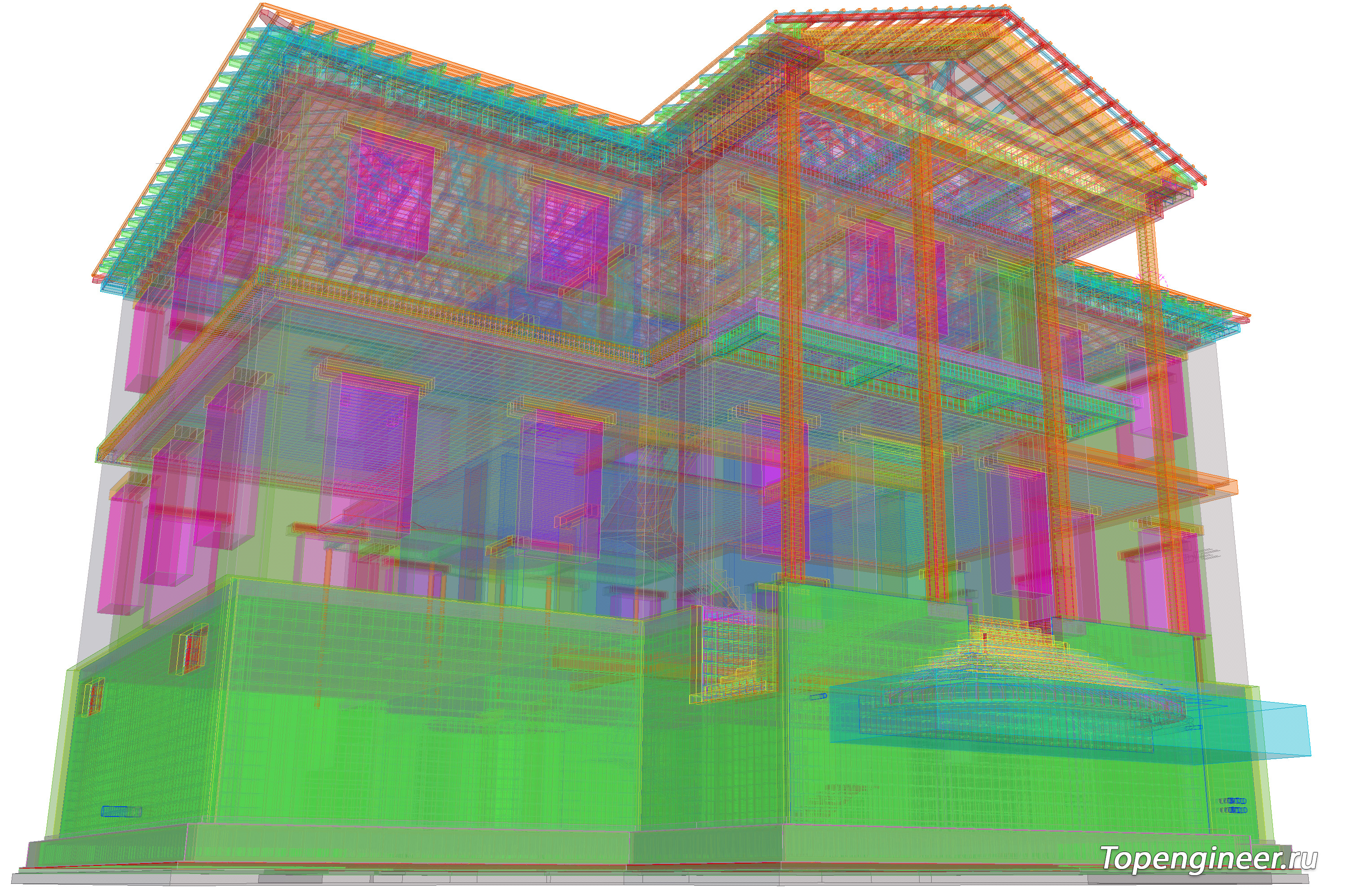 Проектирование раздела КЖ - разработка КМ, КЖ, КМД,  КМ, КЖ - Генеральное проектирование