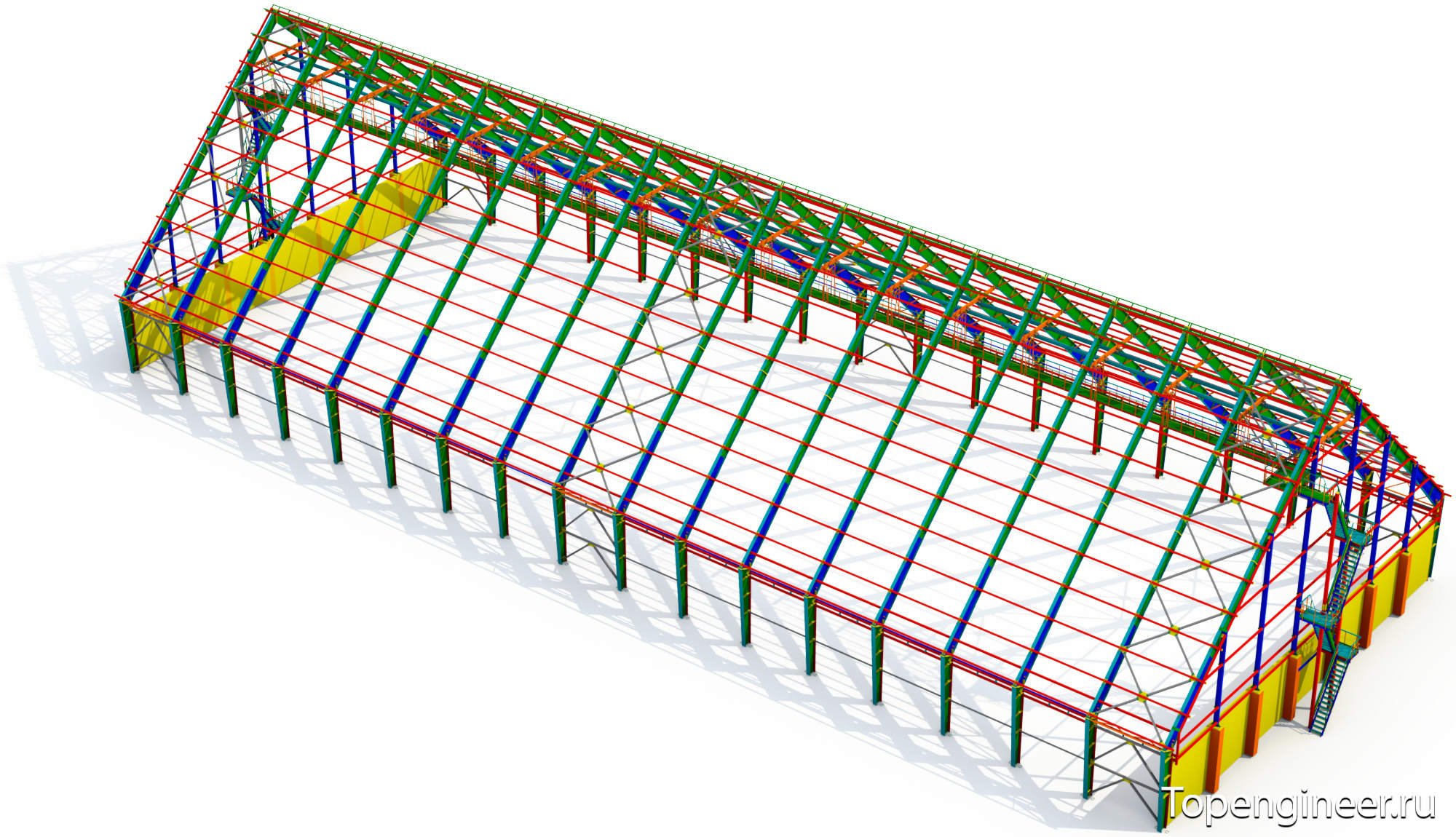 Проектирование двускатной кровли - Разработка КМД