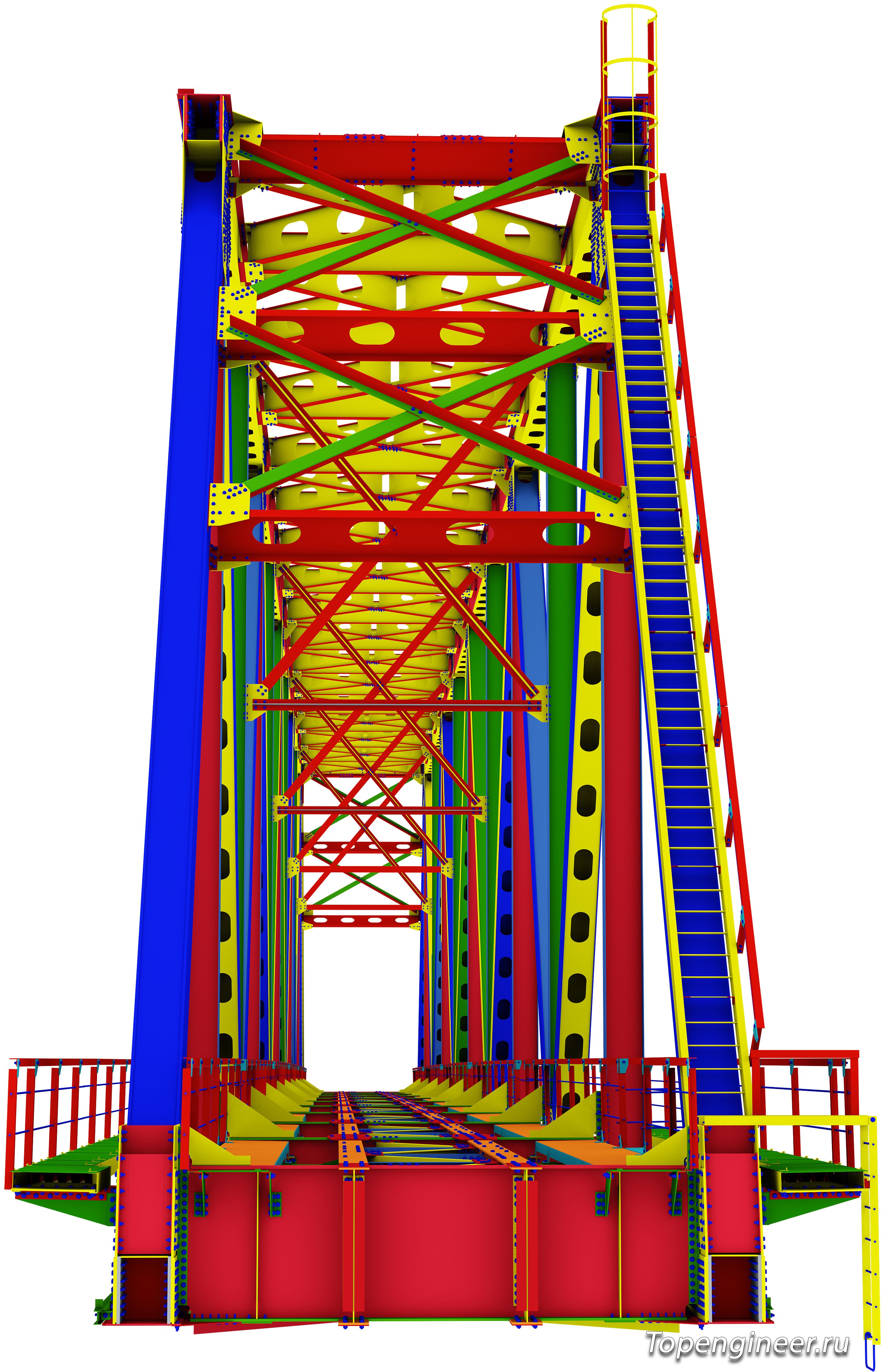 Проектирование железнодорожных мостов КМ и КМД - разработка КМД, КМ, КЖ. Tekla Structures - BIM 