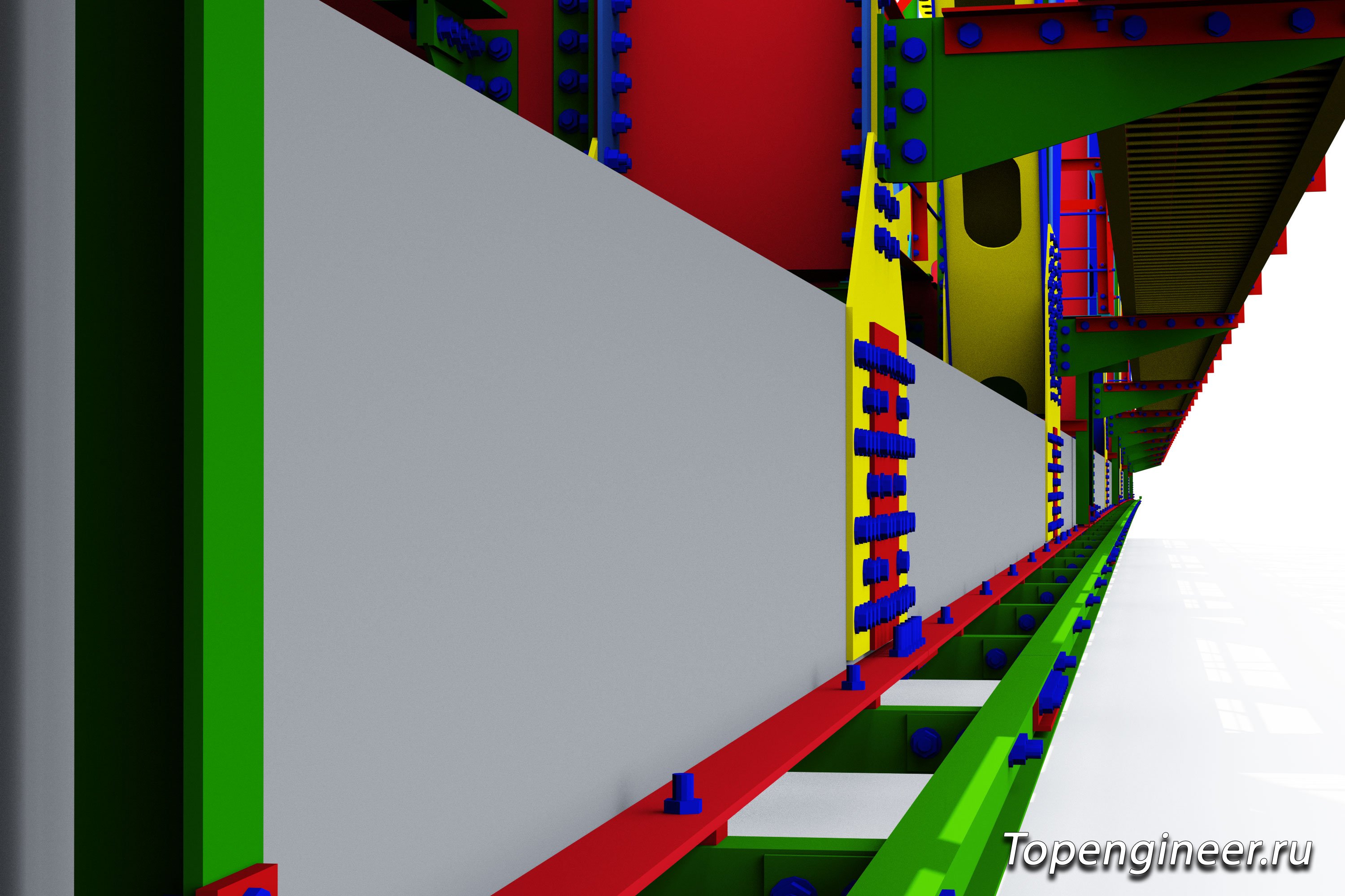 Проектирование железнодорожных мостов КМ и КМД - разработка КМД, КМ, КЖ. Tekla Structures - BIM 