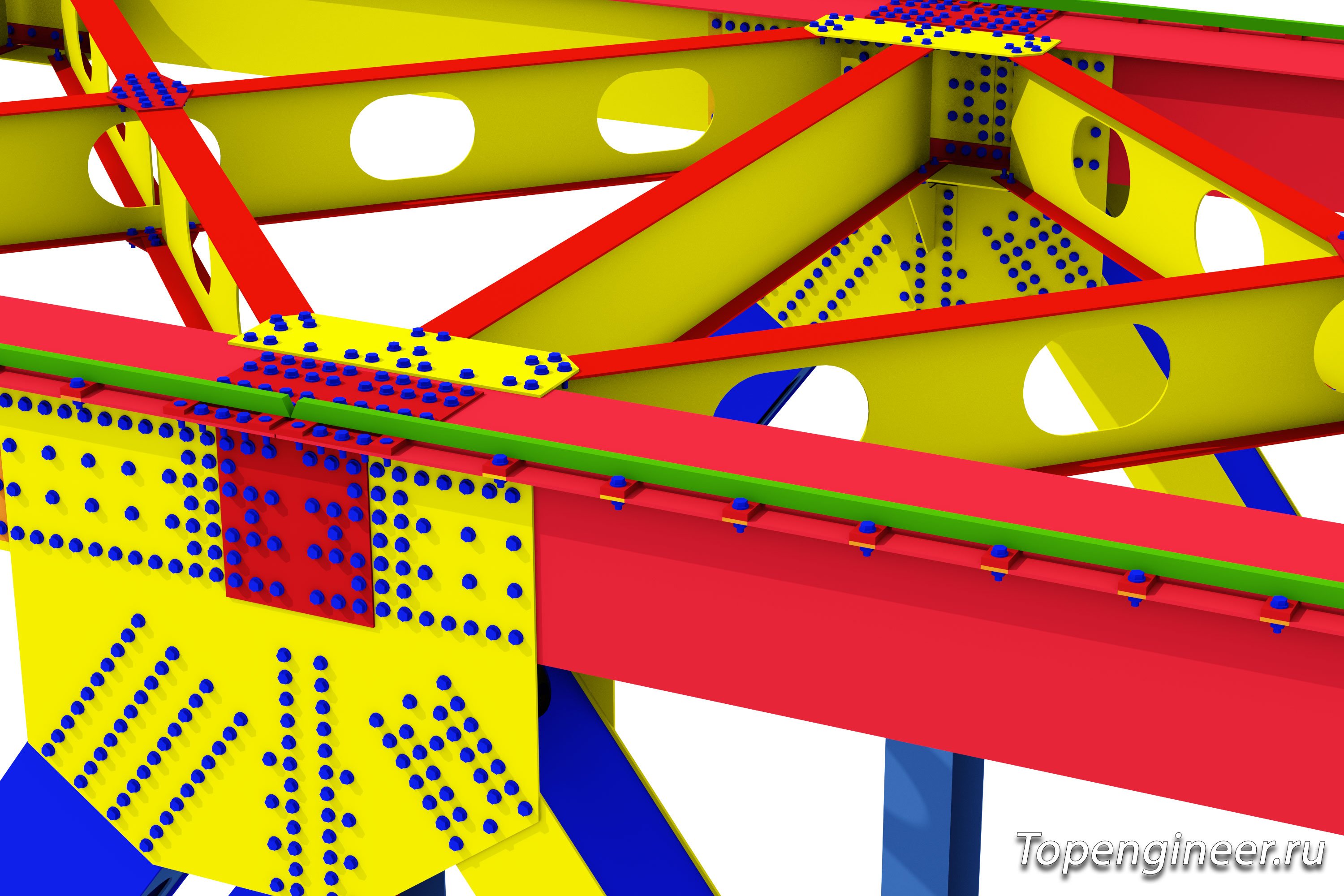 Проектирование железнодорожных мостов КМ и КМД - разработка КМД, КМ, КЖ. Tekla Structures - BIM 