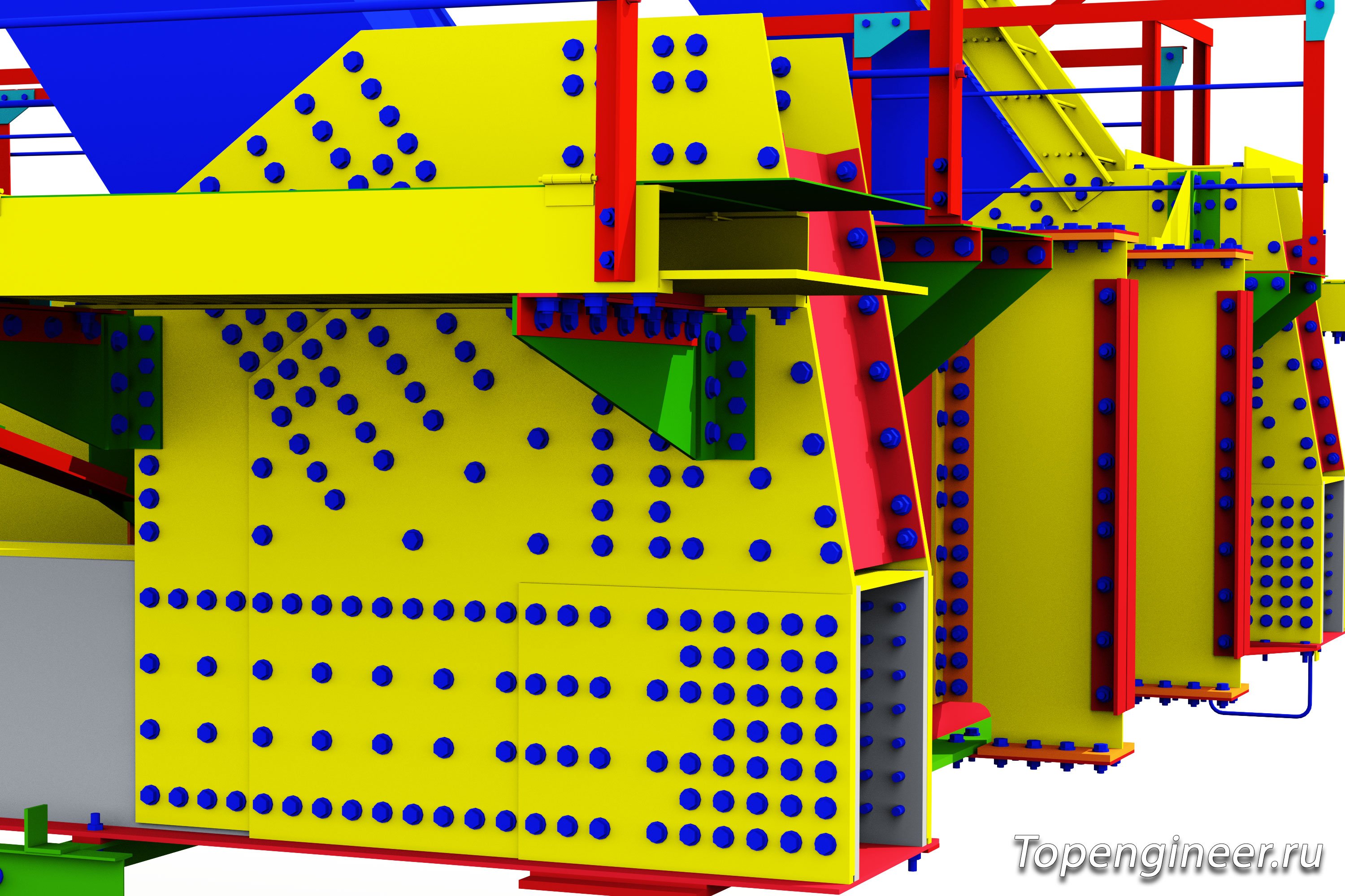 Проектирование железнодорожных мостов КМ и КМД - разработка КМД, КМ, КЖ. Tekla Structures - BIM 