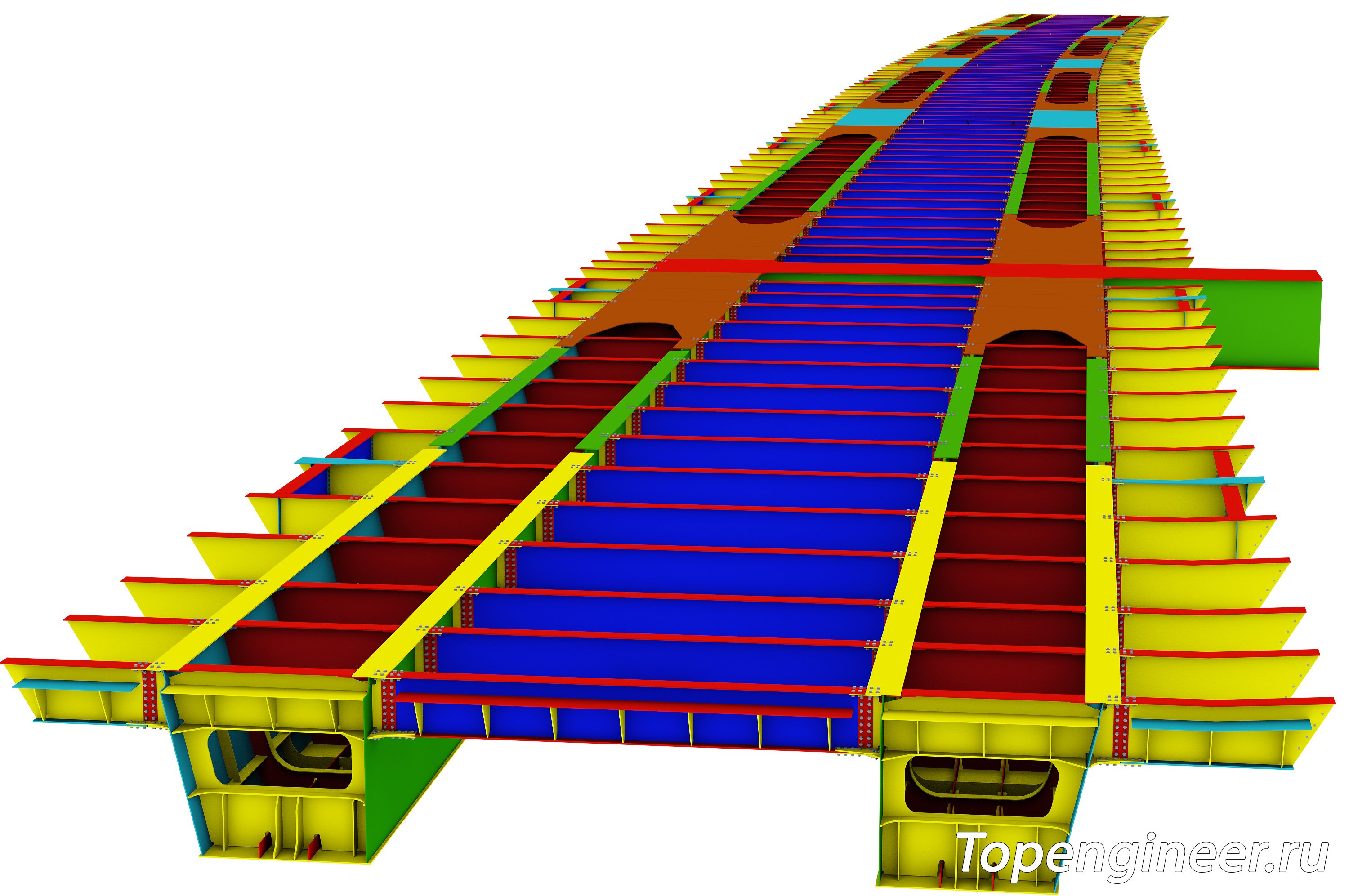 Проектирование мостов КМ и КМД - разработка КМД, КМ, КЖ. Tekla Structures - BIM 