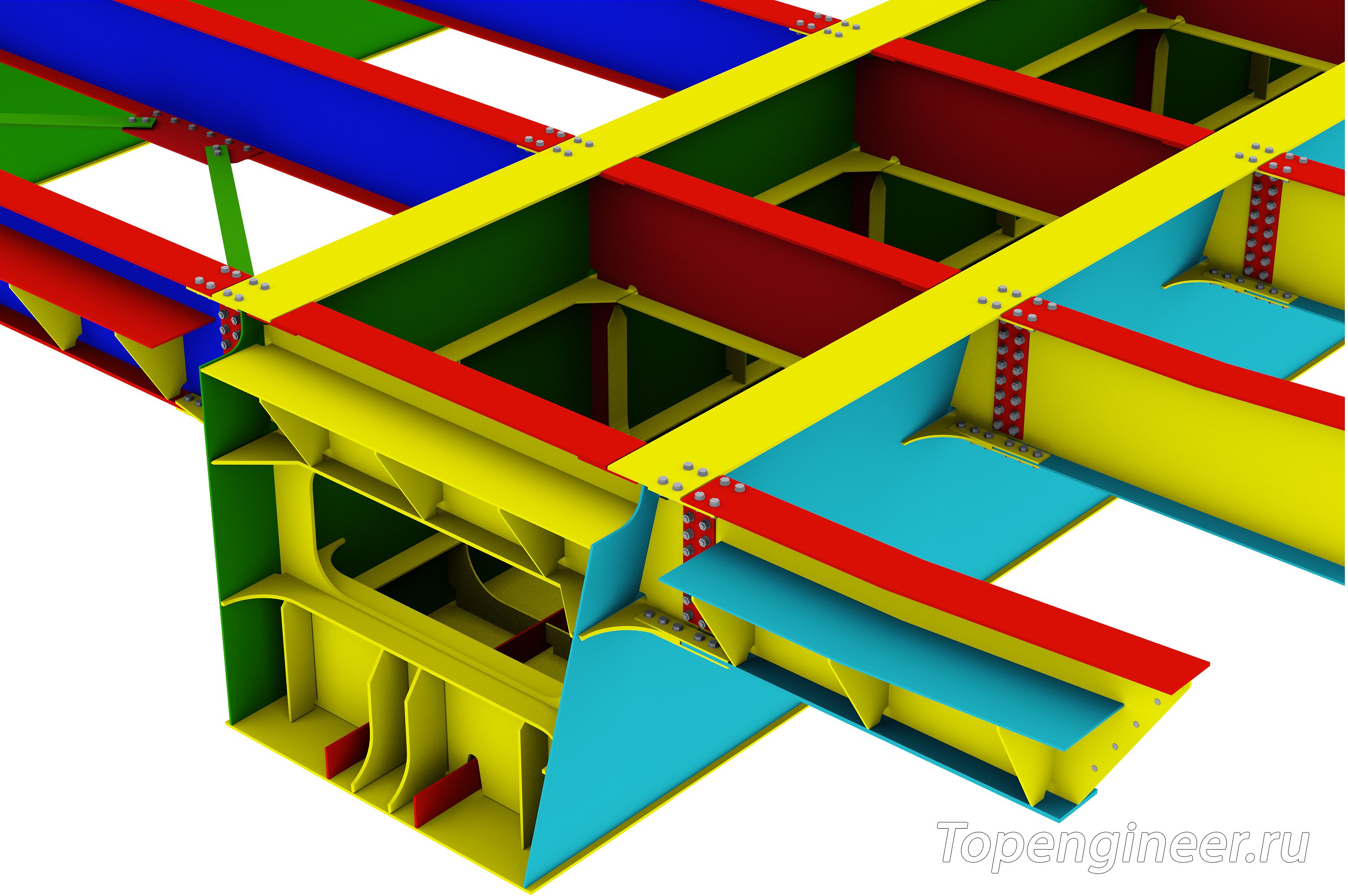 Проектирование мостов КМ и КМД - разработка КМД, КМ, КЖ. Tekla Structures - BIM 