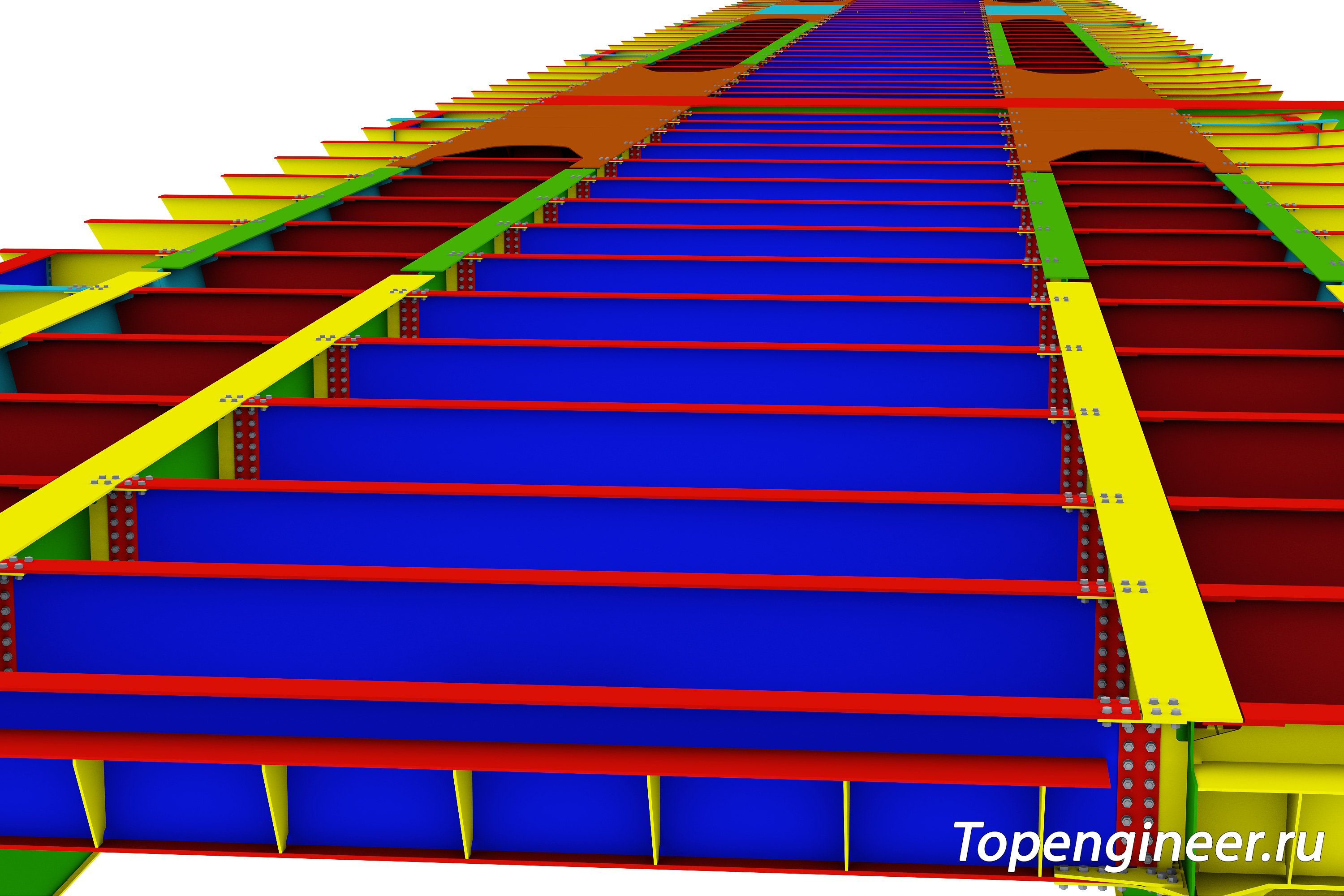 Проектирование мостов КМ и КМД - разработка КМД, КМ, КЖ. Tekla Structures - BIM 