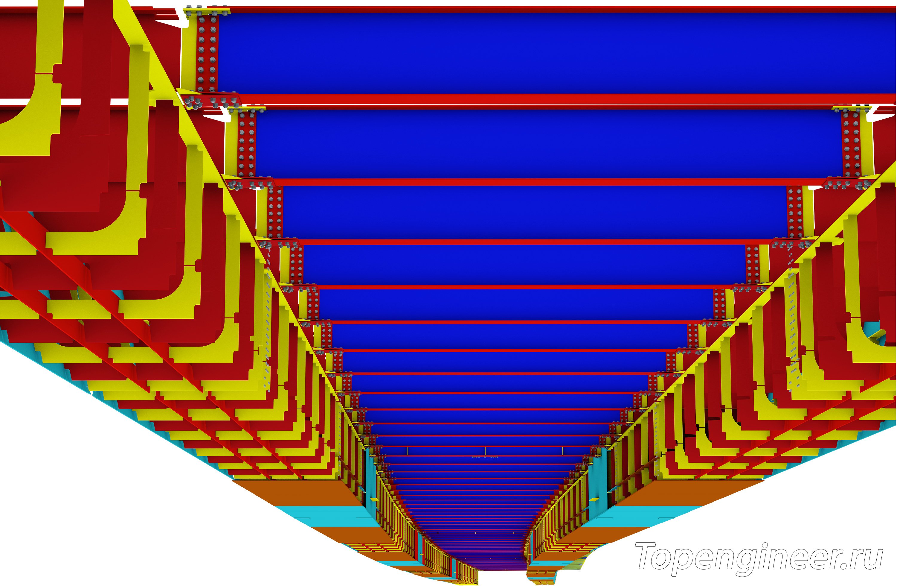 Проектирование мостов КМ и КМД - разработка КМД, КМ, КЖ. Tekla Structures - BIM 