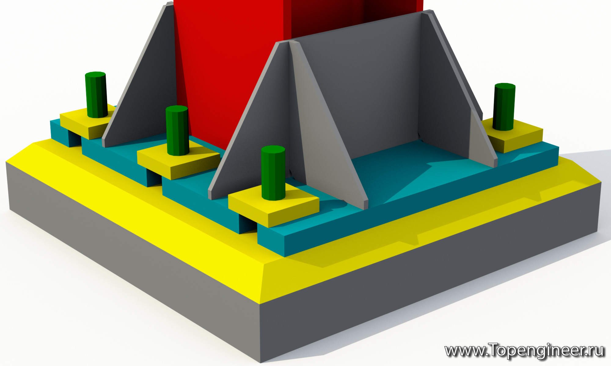 Проектирование односкатной кровли  - Разработка КМД