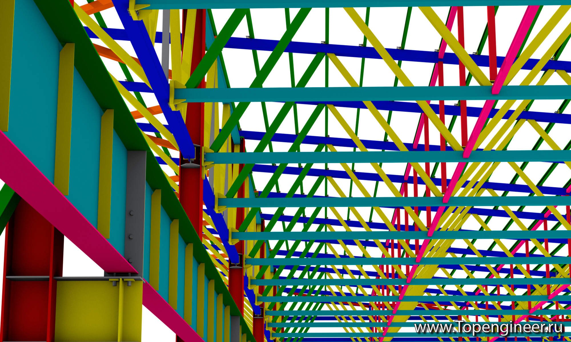 Проектирование односкатной кровли  - Разработка КМД