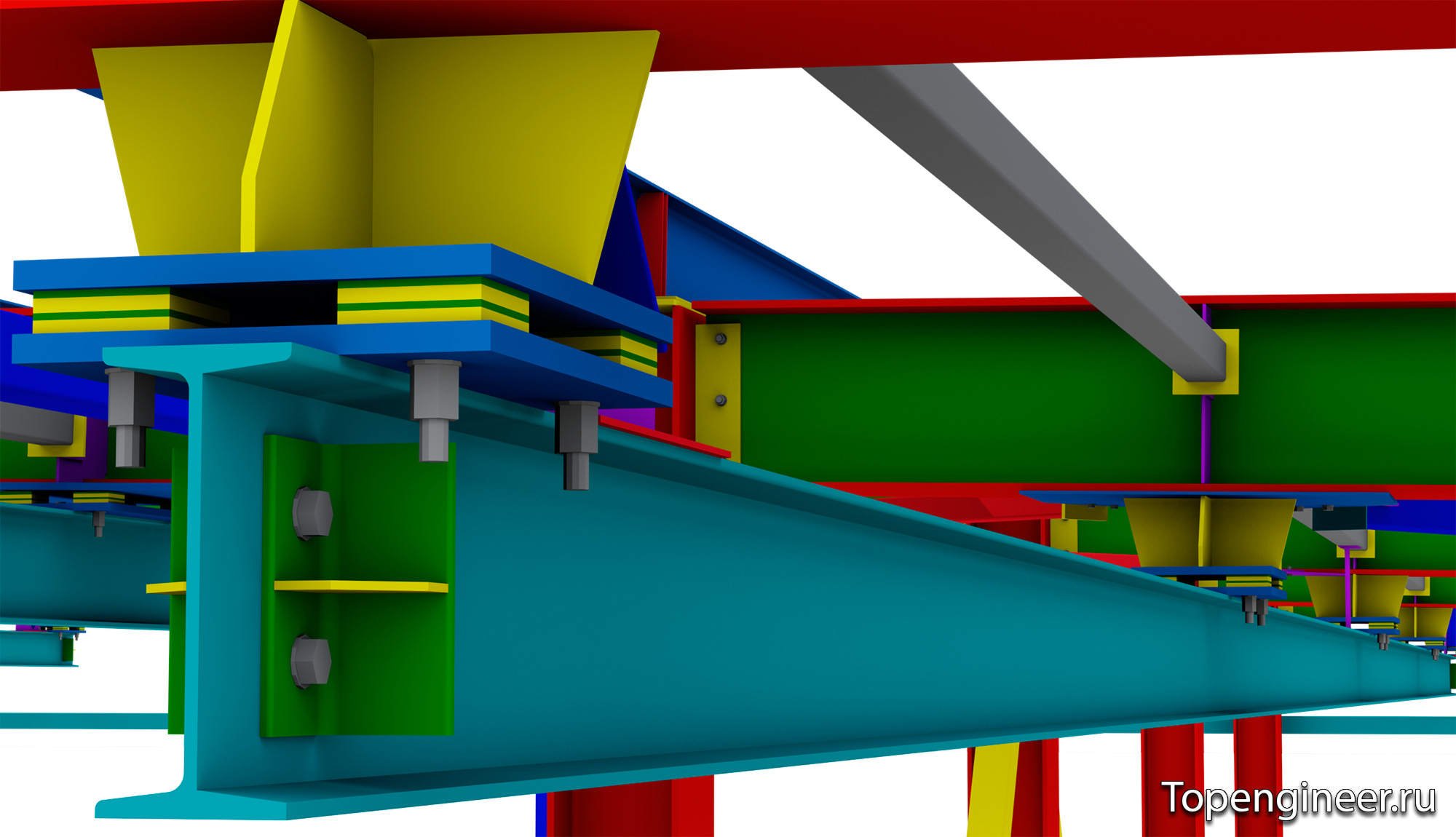 Проектирование подвесных подкрановых балок  - Разработка КМД