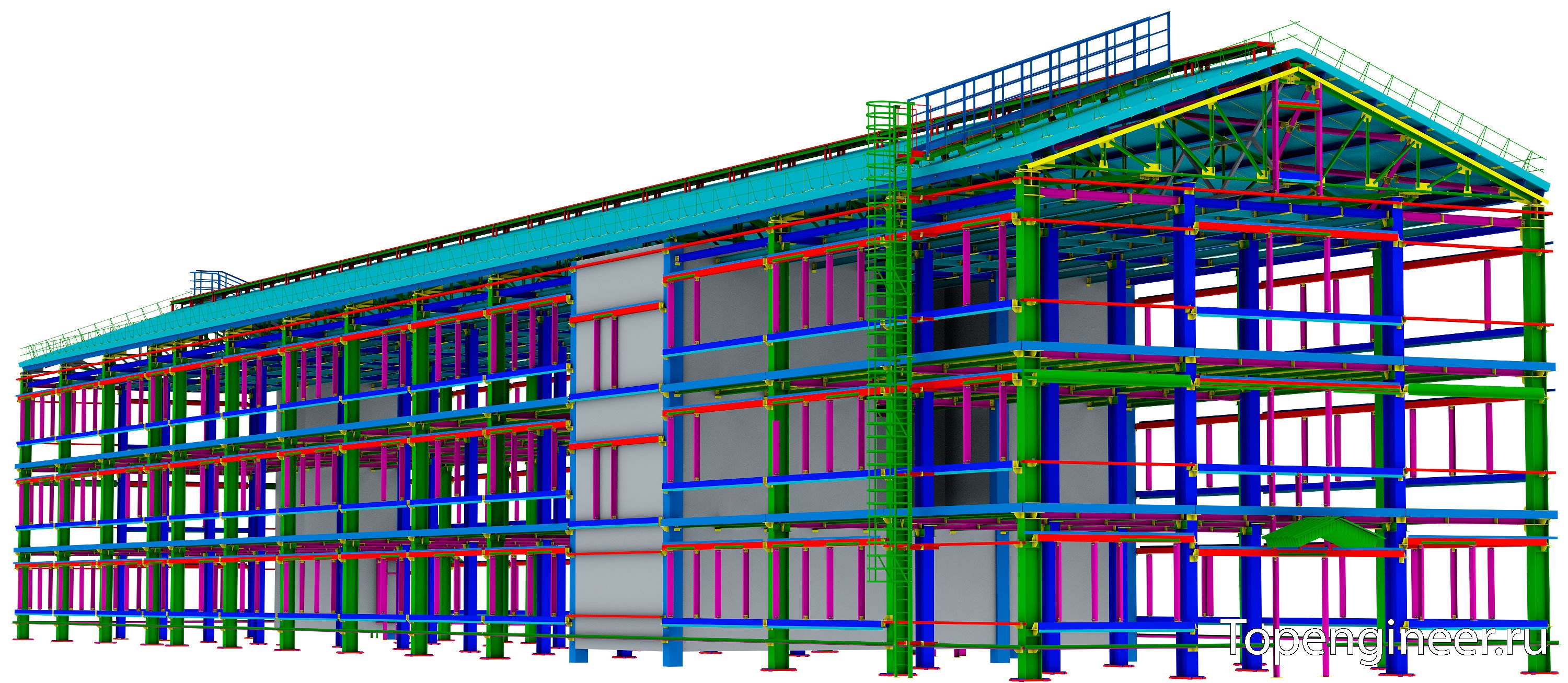 Проектирование типовых зданий - Разработка КМ, КМД, КЖ, АР