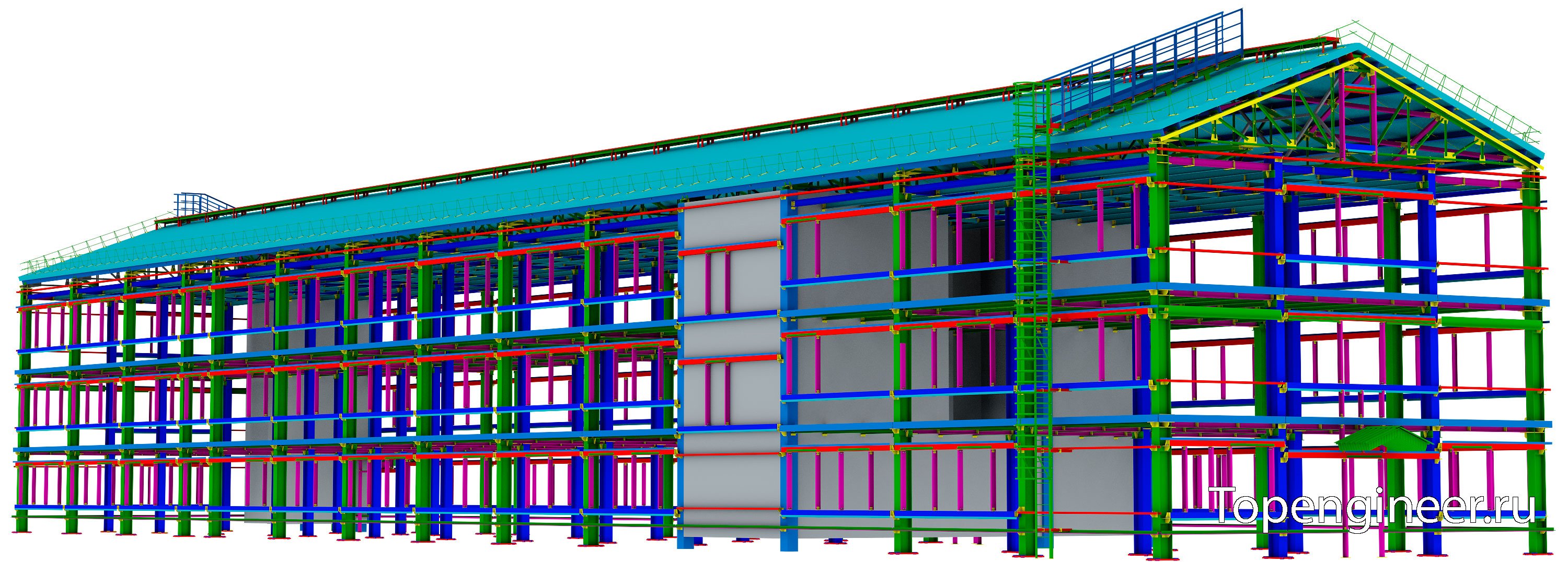 Проектирование типовых зданий - Разработка КМ, КМД, КЖ, АР