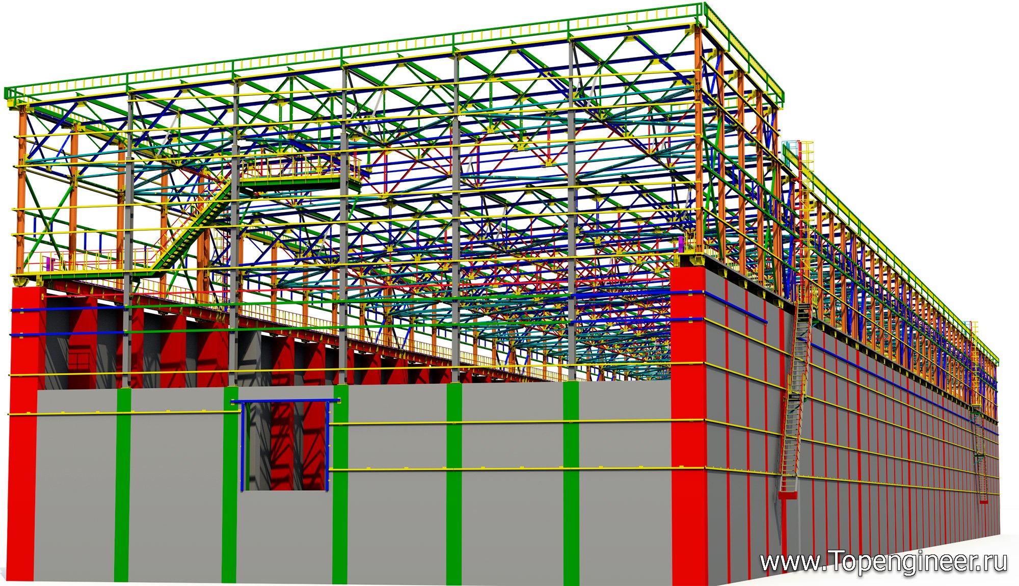 Проектирование крытых складов - разработка КМ, КЖ, КМД,  КМ, КЖ