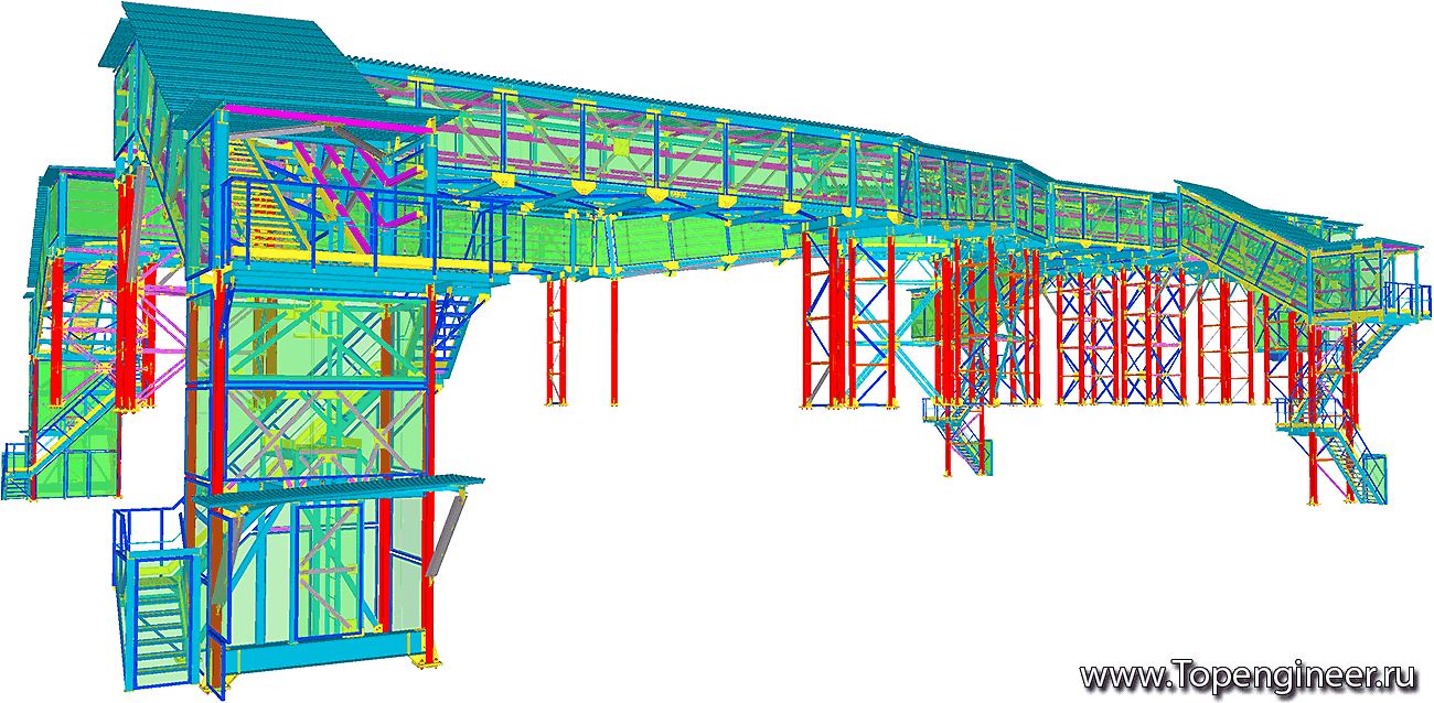 Расчет и проектирование эстакад - Разработка КМ, КМД