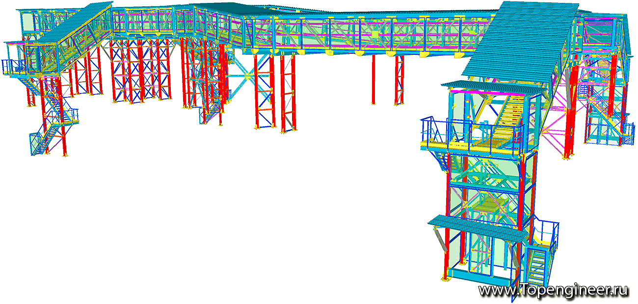 Расчет и проектирование эстакад - Разработка КМ, КМД