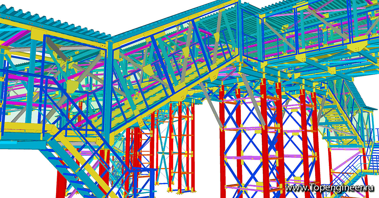 Расчет и проектирование эстакад - Разработка КМ, КМД