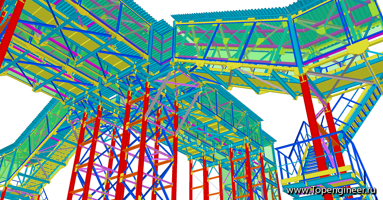 Расчет и проектирование эстакад - Разработка КМ, КМД